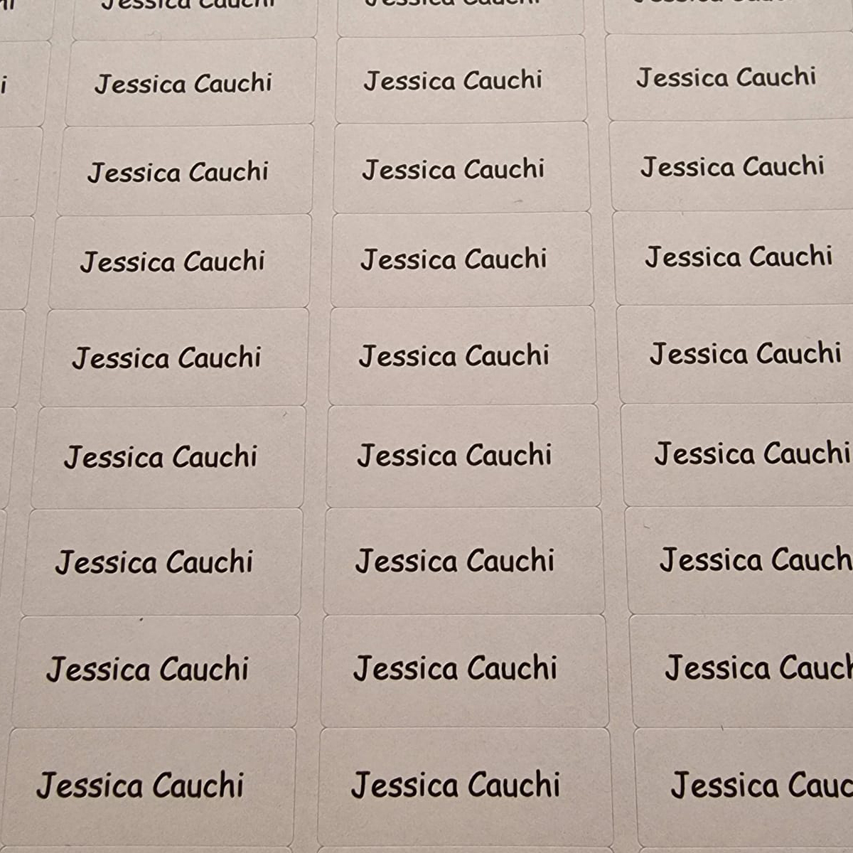 Paper labels 37mm by 14mm - Text Only